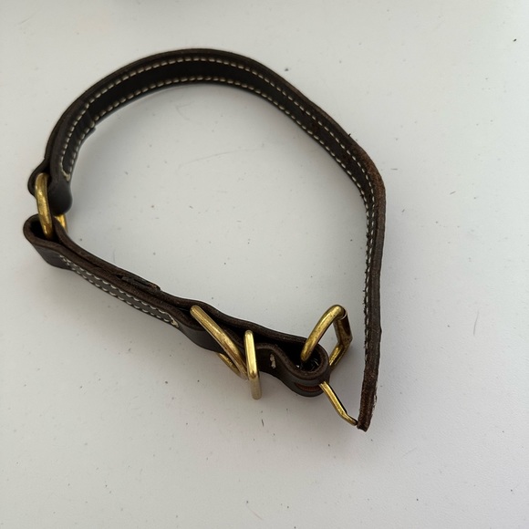 Boyt High Prairie Leather Dog Collar with Safety Ring - Picture 3 of 3